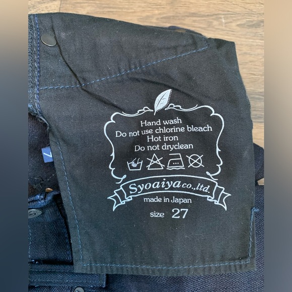 Pure Blue Japan/ Syoaiya Co. XX-007 Double Indigo Slim Straight Raw - Picture 4 of 4